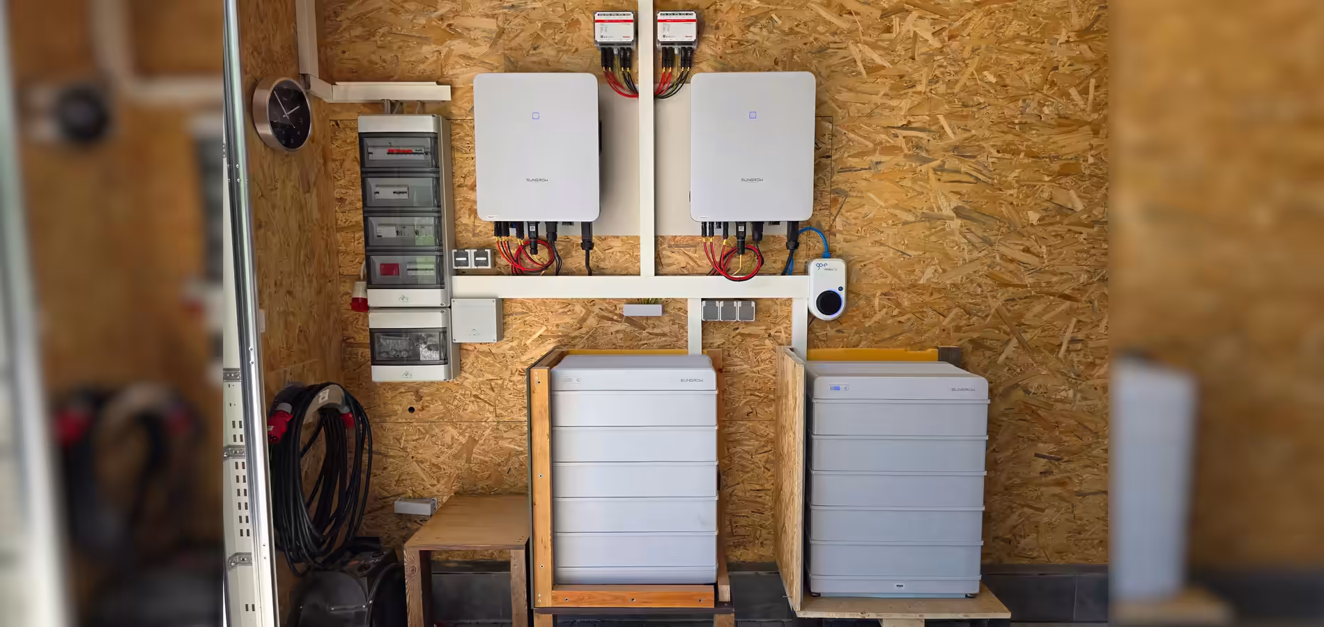 Sungrow Wechselrichter und Sungrow Speicher einer Anlage