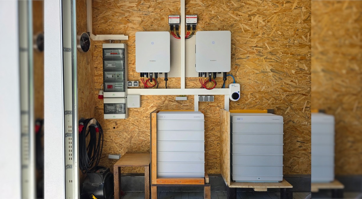 Sungrow Wechselrichter und Sungrow Speicher einer Anlage